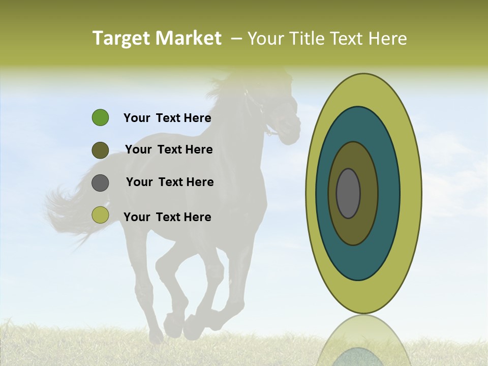 Sky Horse-Racing Stirrup PowerPoint Template