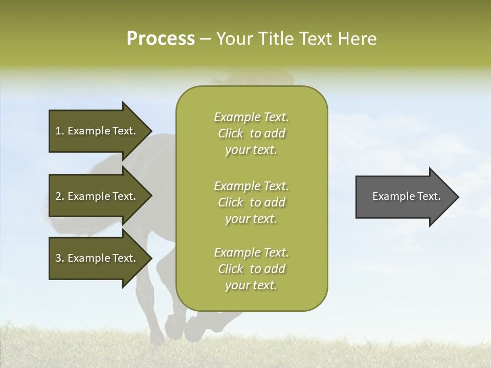 Sky Horse-Racing Stirrup PowerPoint Template