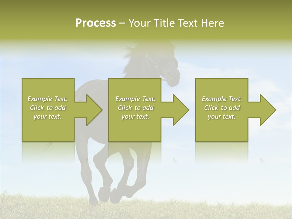Sky Horse-Racing Stirrup PowerPoint Template
