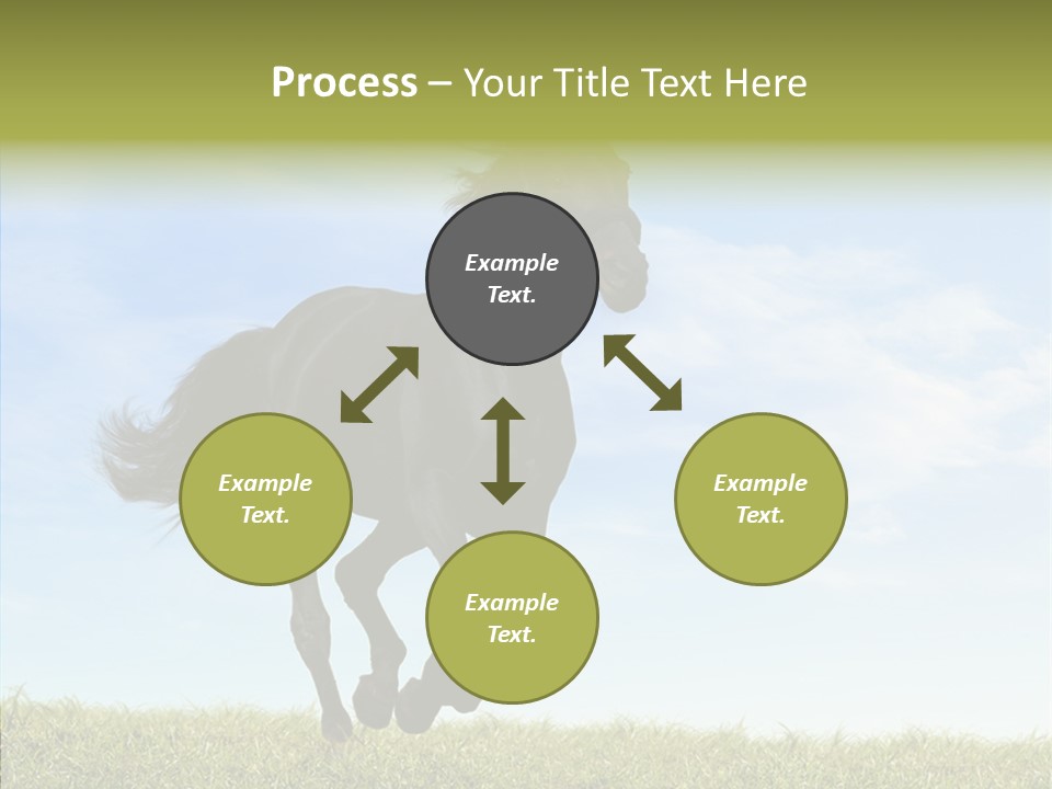 Sky Horse-Racing Stirrup PowerPoint Template