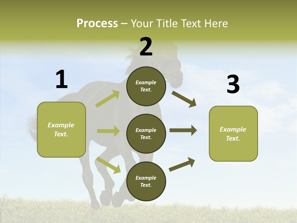 Sky Horse-Racing Stirrup PowerPoint Template