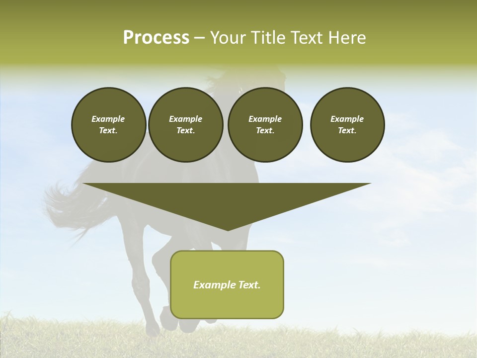 Sky Horse-Racing Stirrup PowerPoint Template