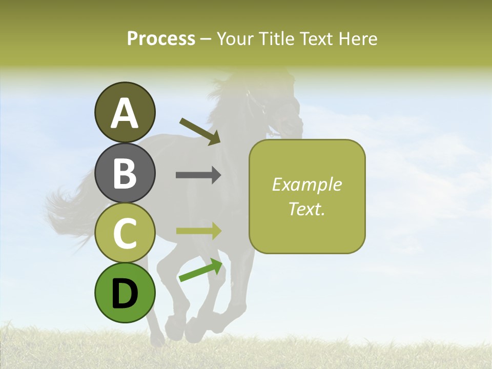 Sky Horse-Racing Stirrup PowerPoint Template