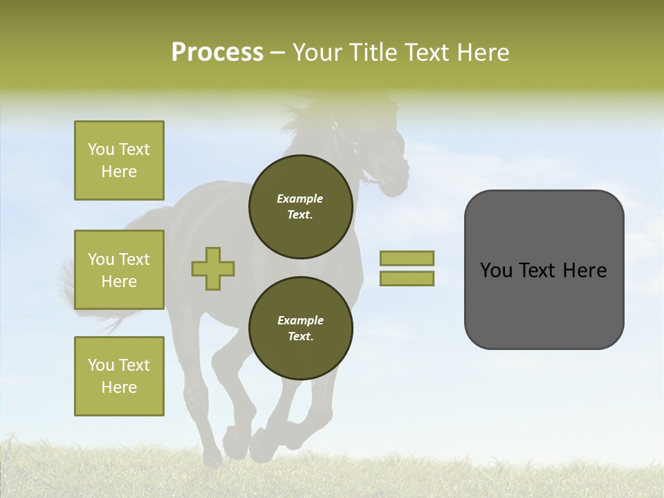 Sky Horse-Racing Stirrup PowerPoint Template