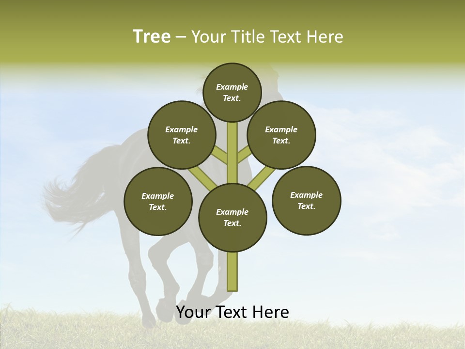 Sky Horse-Racing Stirrup PowerPoint Template