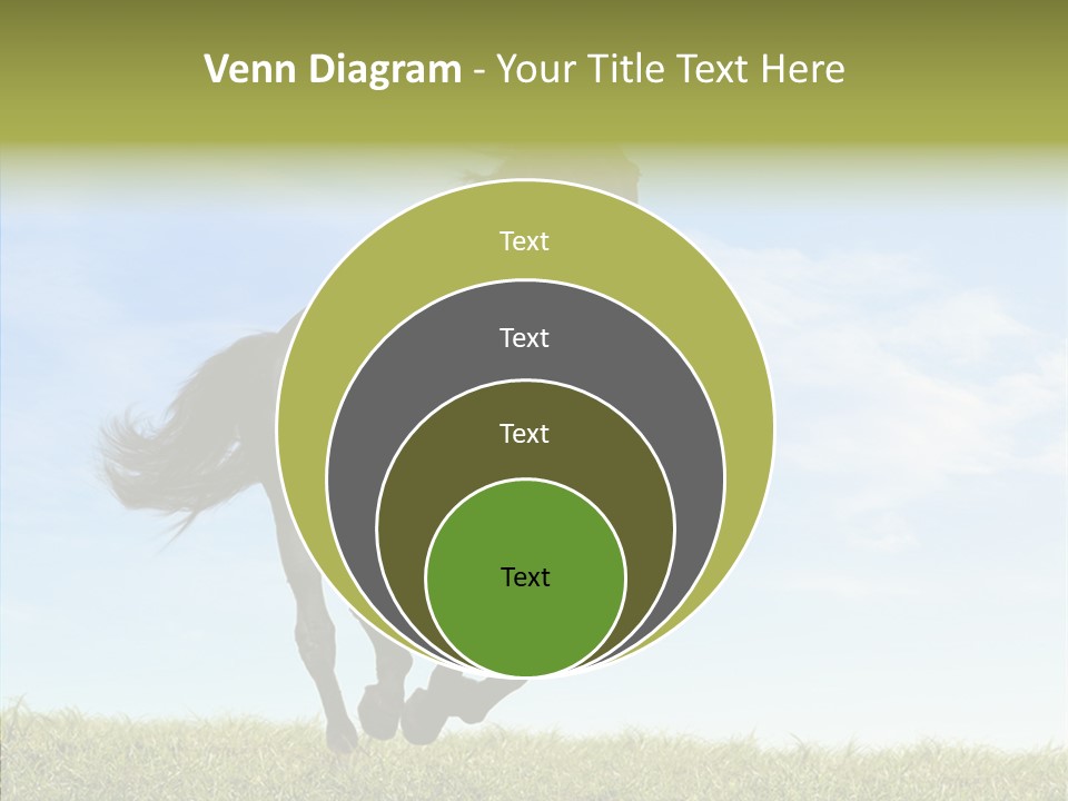 Sky Horse-Racing Stirrup PowerPoint Template