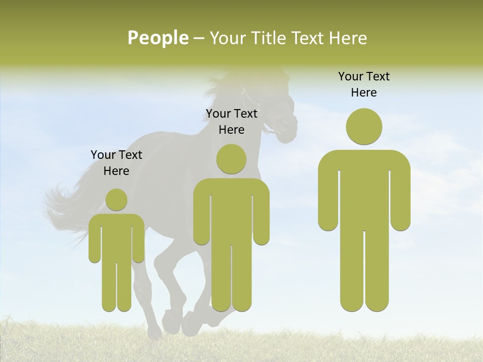 Sky Horse-Racing Stirrup PowerPoint Template