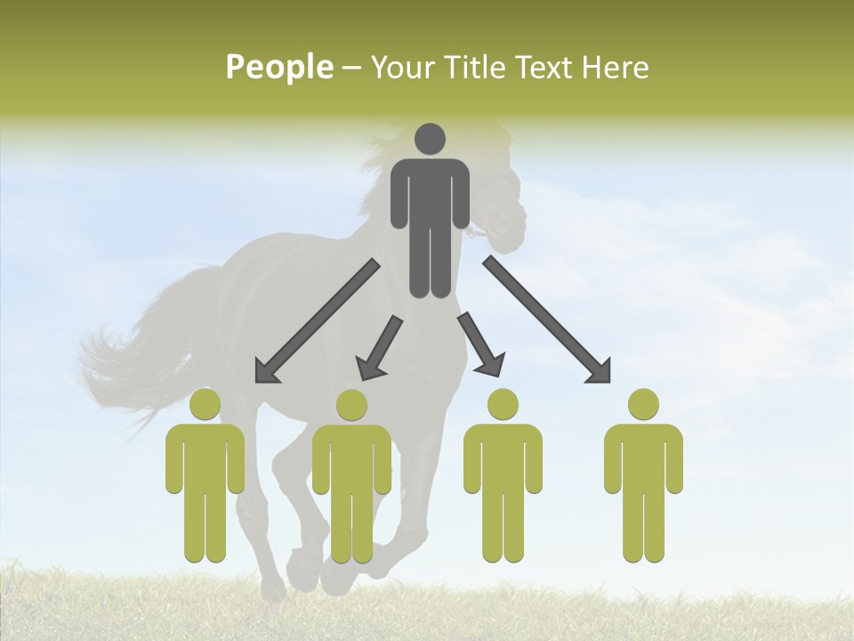 Sky Horse-Racing Stirrup PowerPoint Template