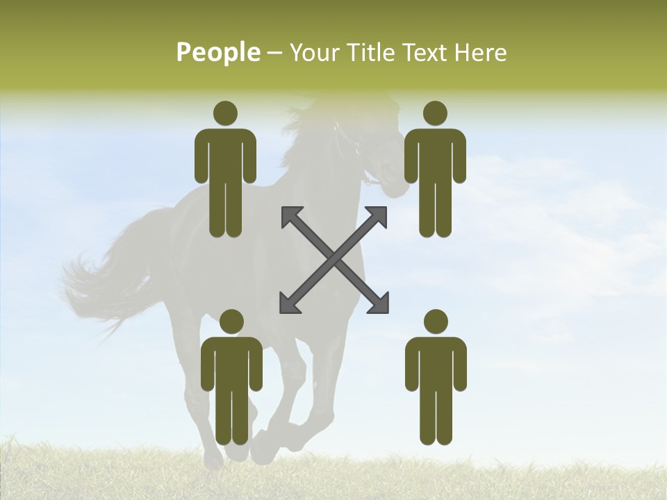 Sky Horse-Racing Stirrup PowerPoint Template