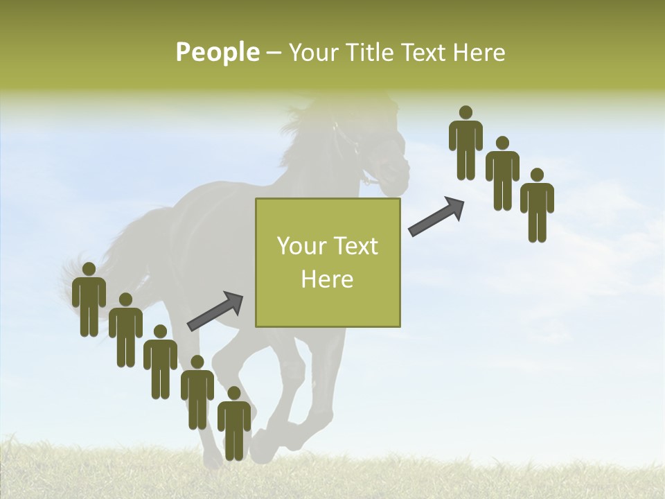 Sky Horse-Racing Stirrup PowerPoint Template