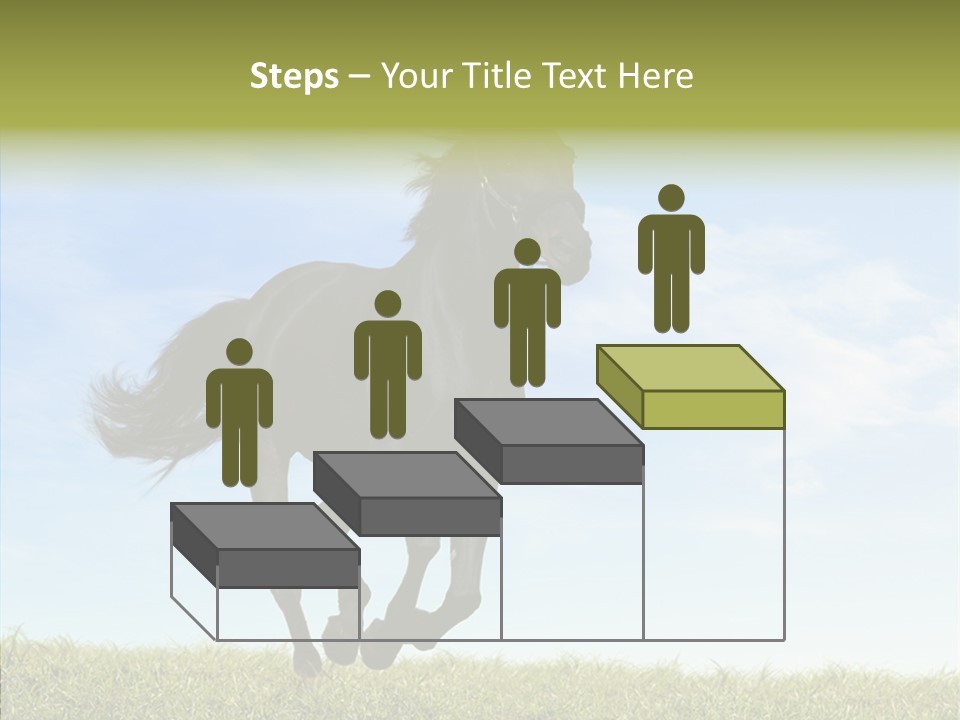 Sky Horse-Racing Stirrup PowerPoint Template