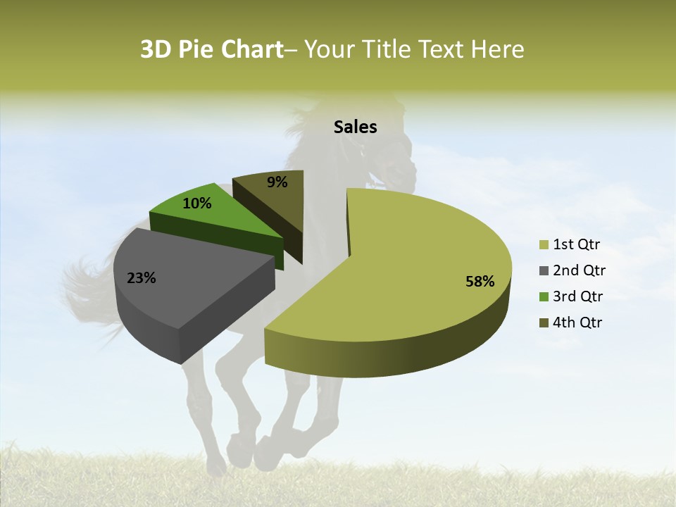 Sky Horse-Racing Stirrup PowerPoint Template