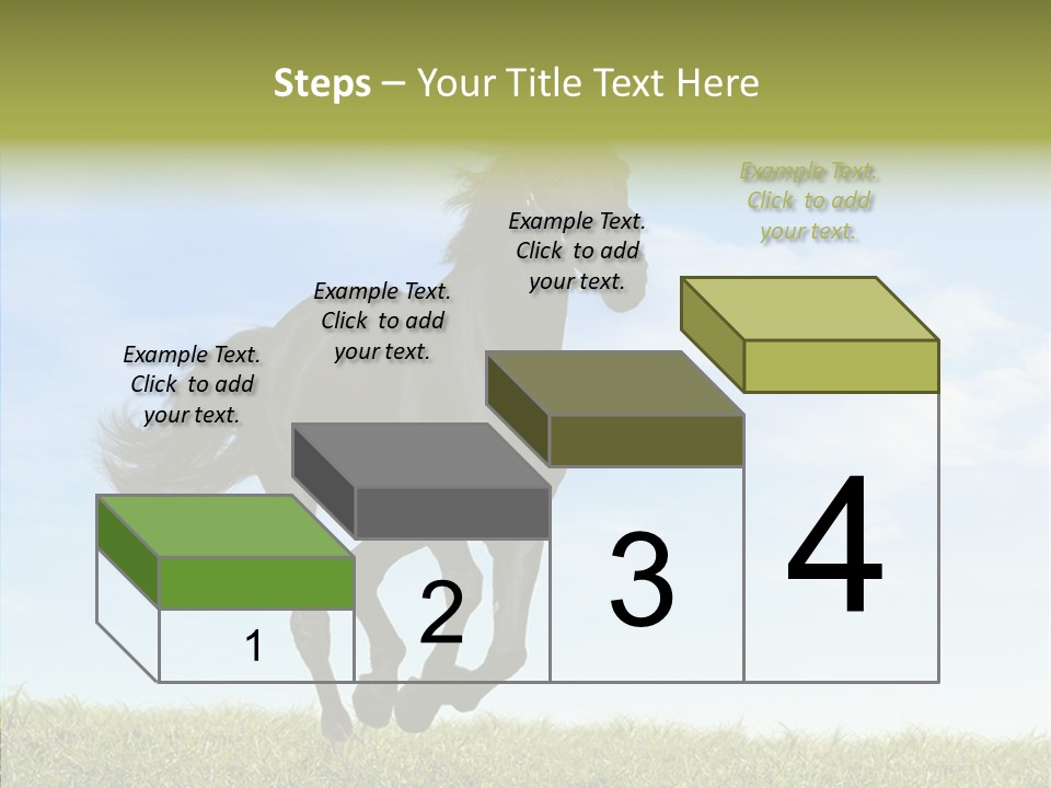 Sky Horse-Racing Stirrup PowerPoint Template