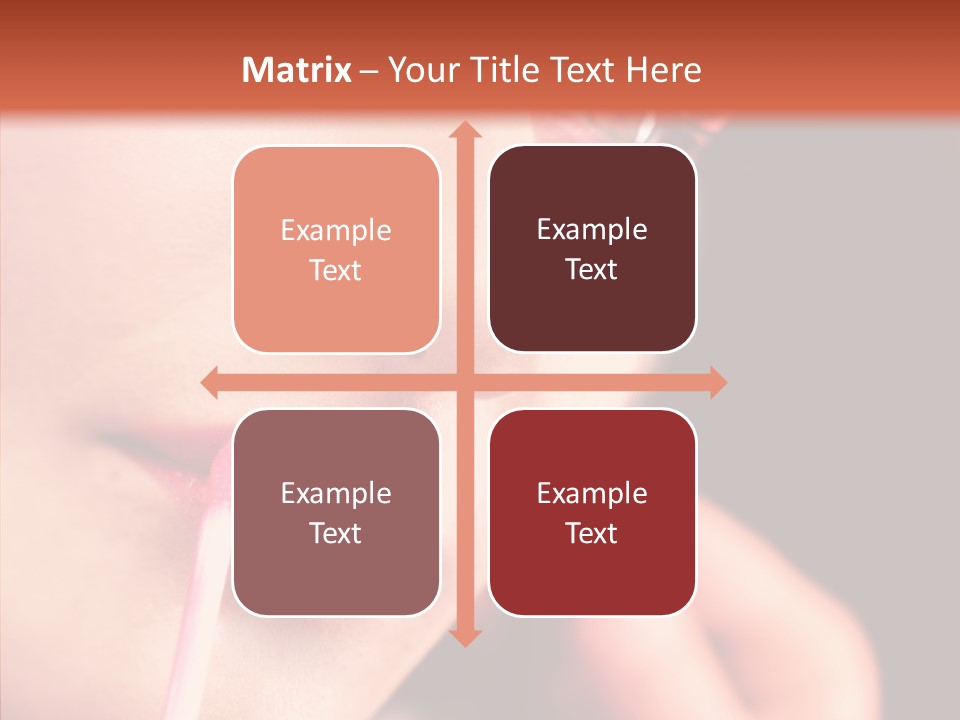 Color Mouth Eyebrow PowerPoint Template