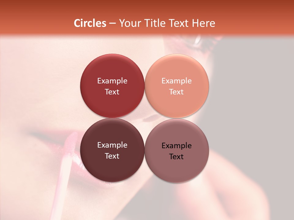 Color Mouth Eyebrow PowerPoint Template