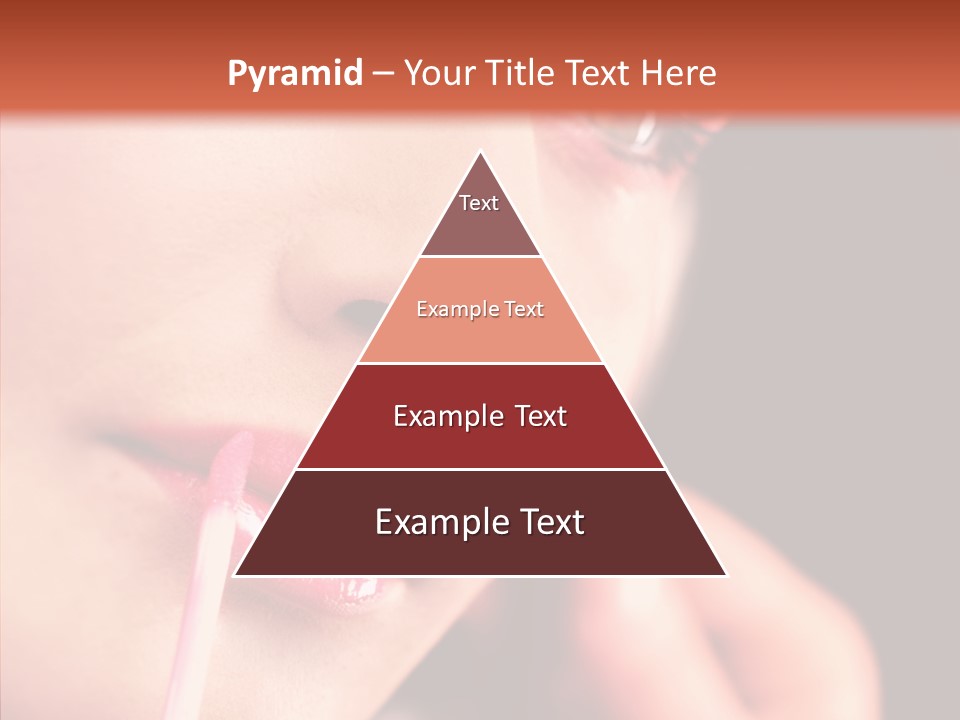 Color Mouth Eyebrow PowerPoint Template