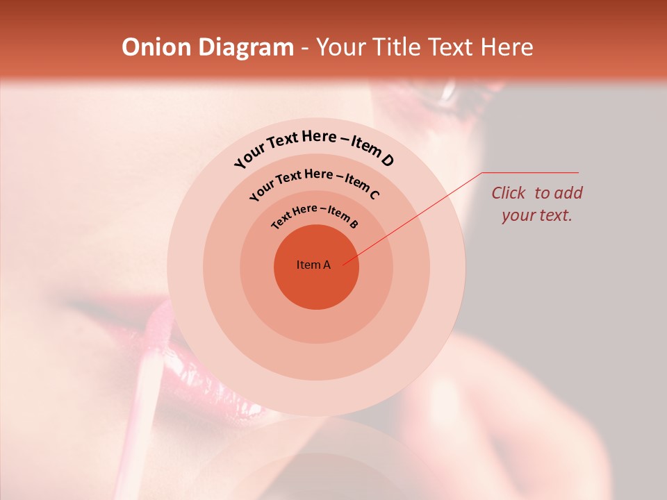 Color Mouth Eyebrow PowerPoint Template