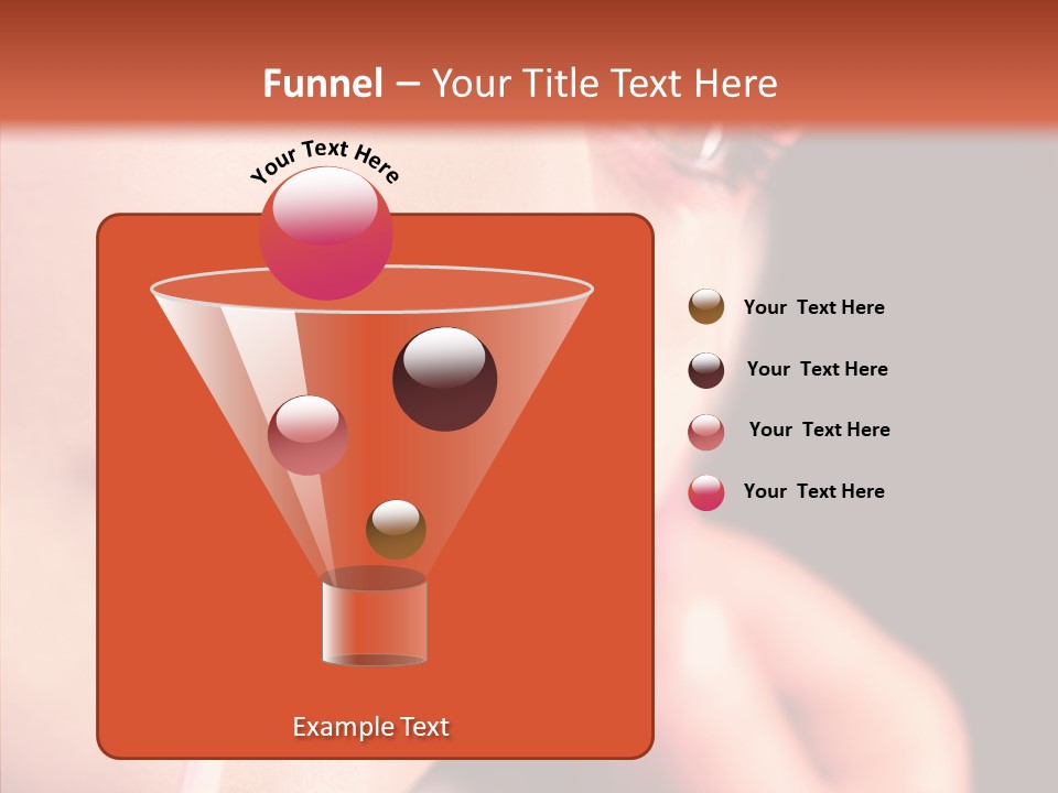 Color Mouth Eyebrow PowerPoint Template