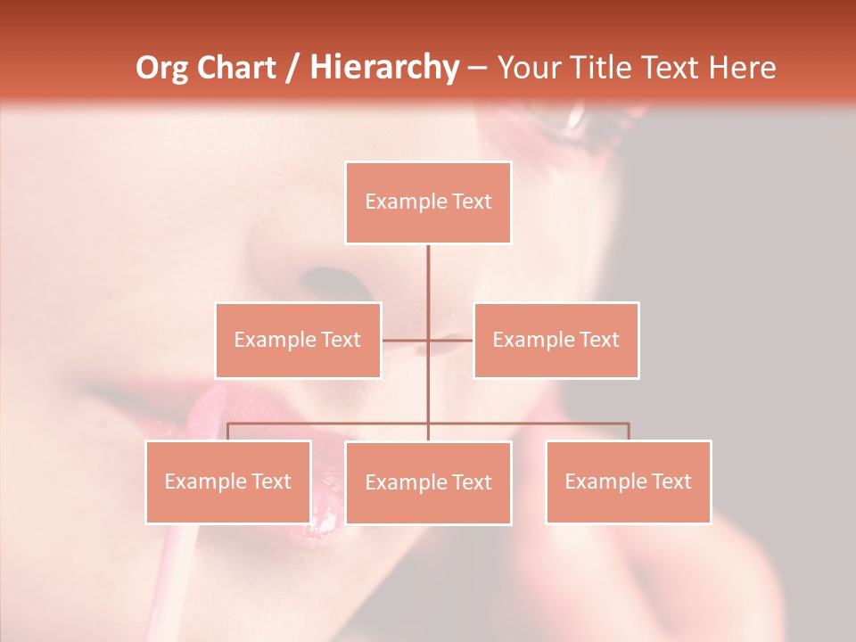 Color Mouth Eyebrow PowerPoint Template