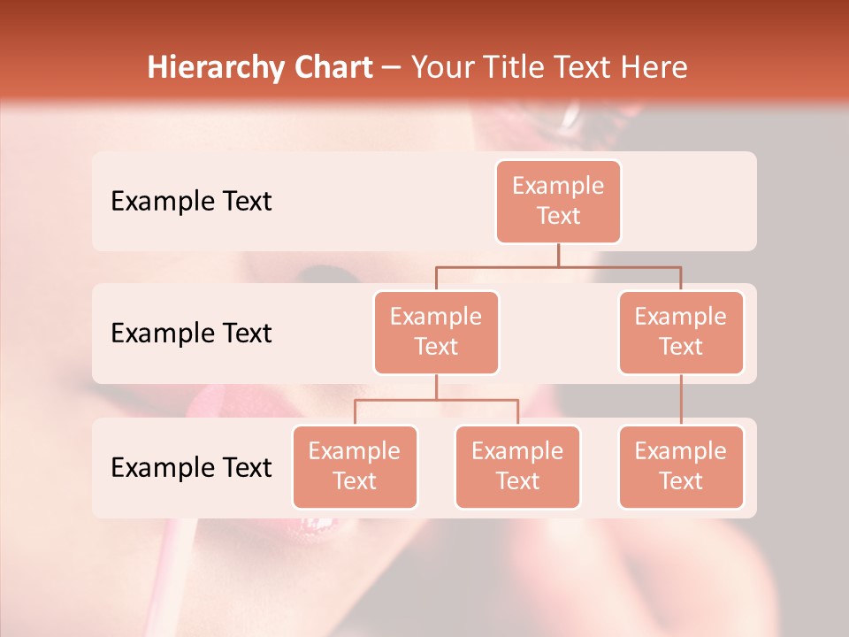 Color Mouth Eyebrow PowerPoint Template