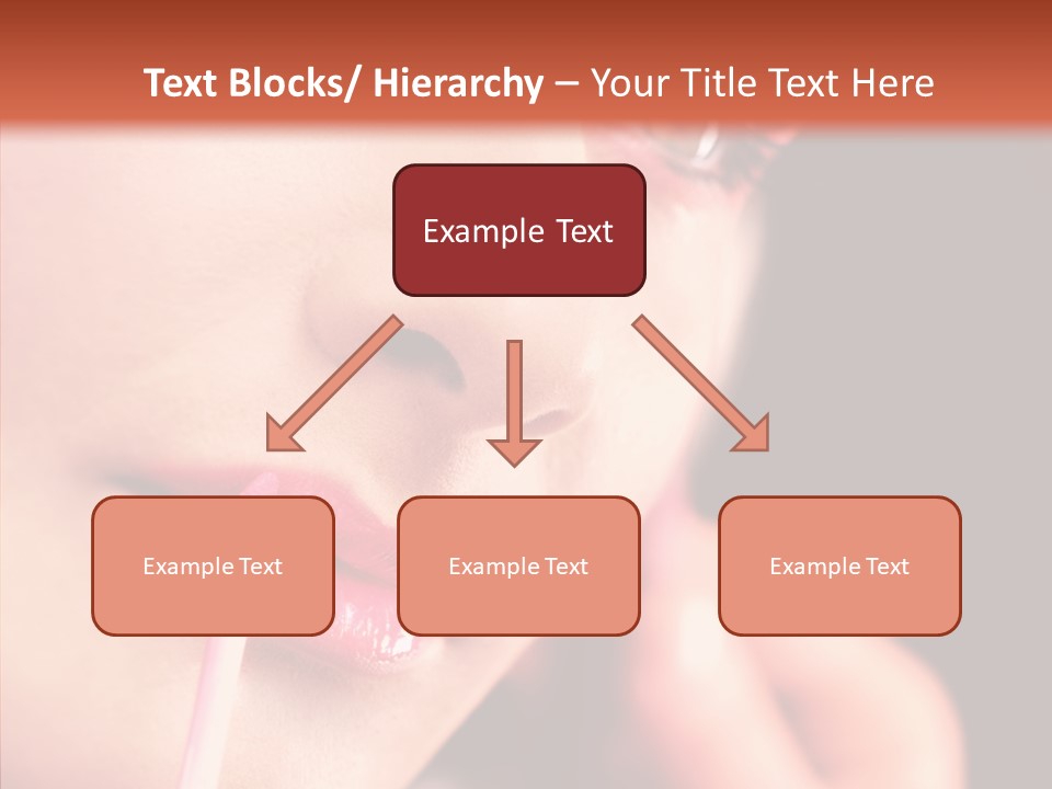 Color Mouth Eyebrow PowerPoint Template
