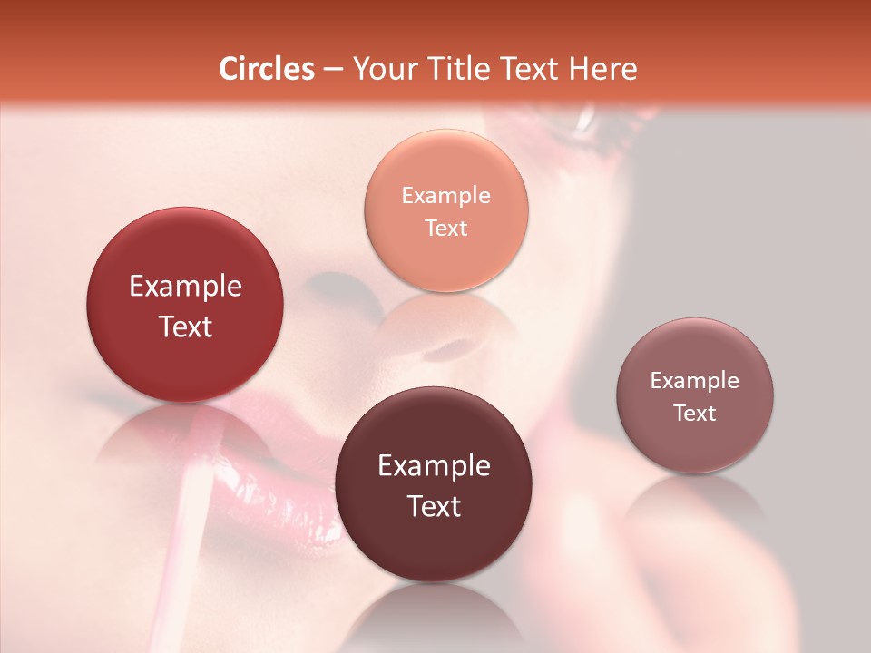 Color Mouth Eyebrow PowerPoint Template