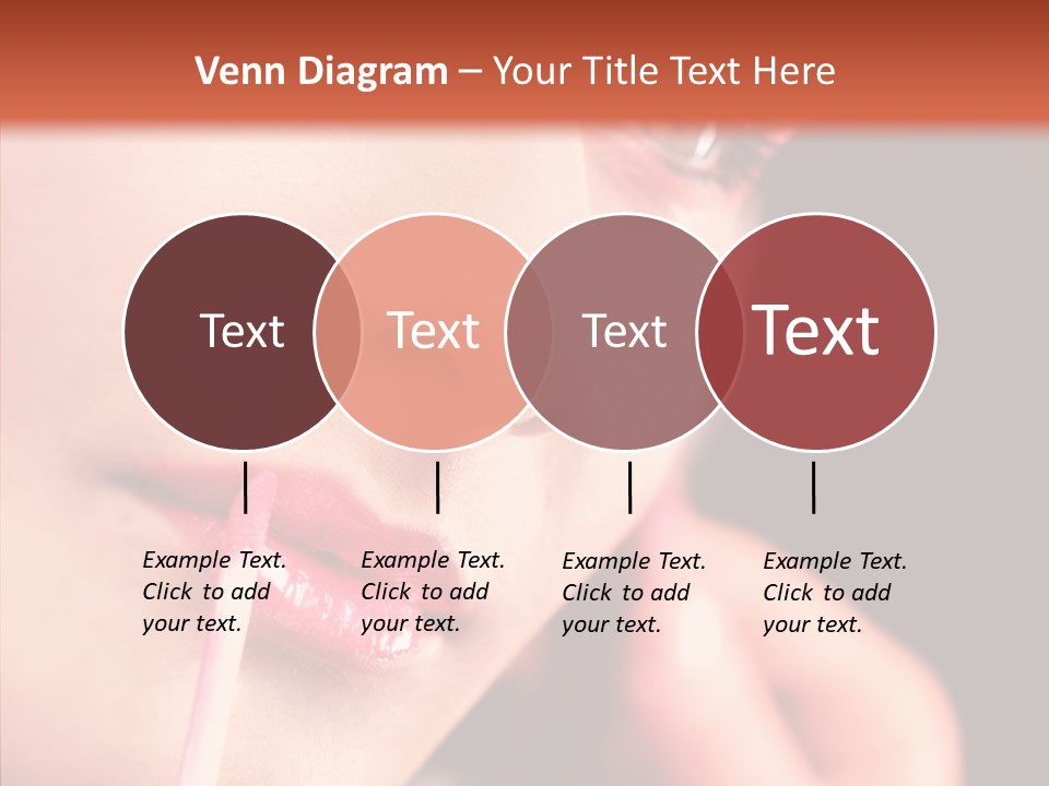 Color Mouth Eyebrow PowerPoint Template