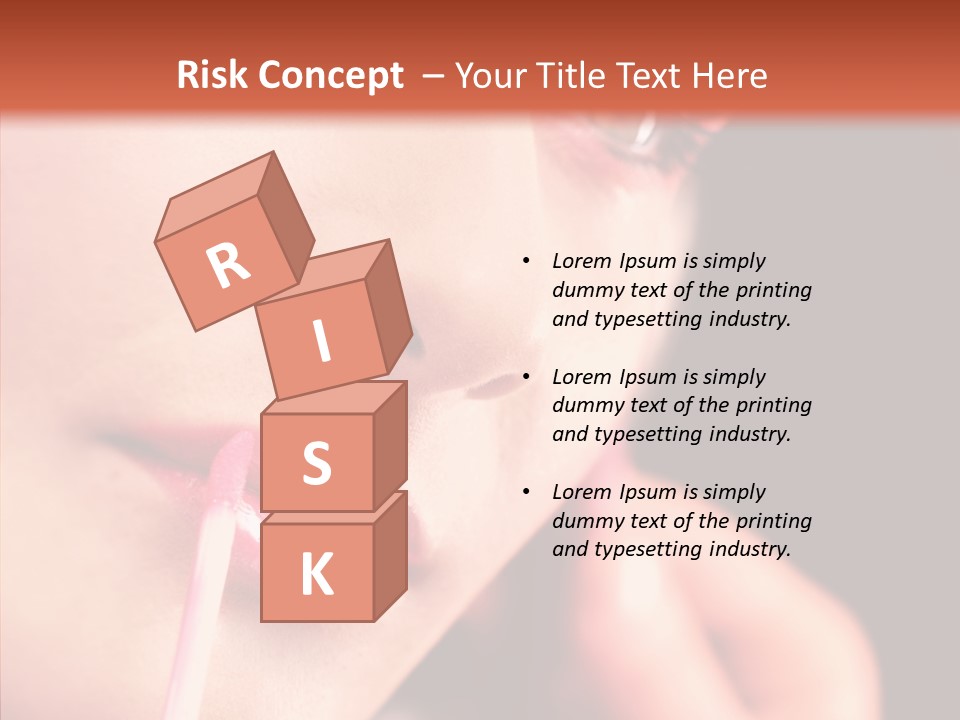 Color Mouth Eyebrow PowerPoint Template