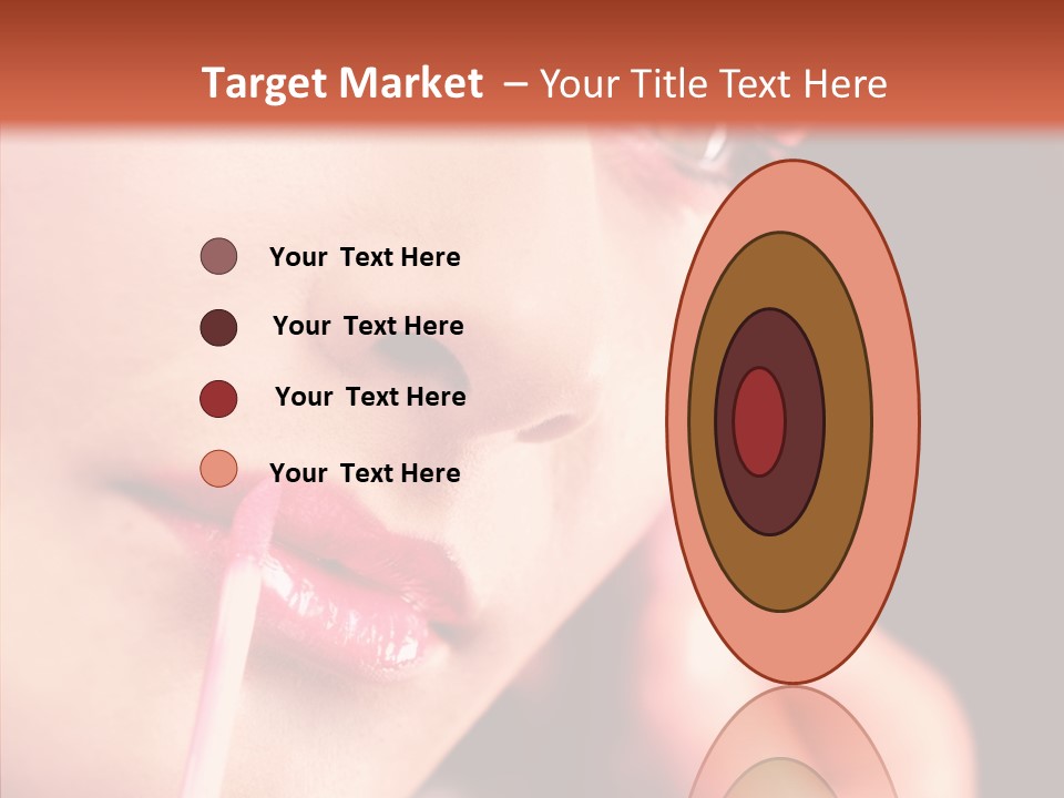 Color Mouth Eyebrow PowerPoint Template