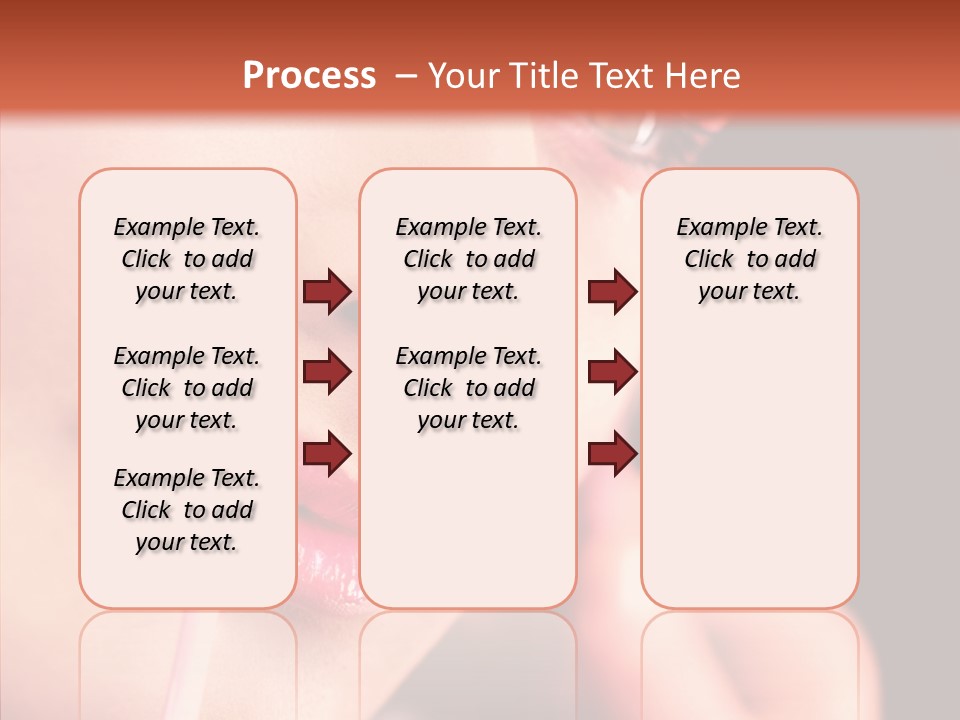 Color Mouth Eyebrow PowerPoint Template