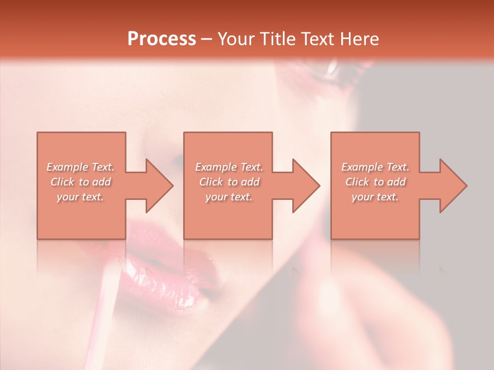Color Mouth Eyebrow PowerPoint Template
