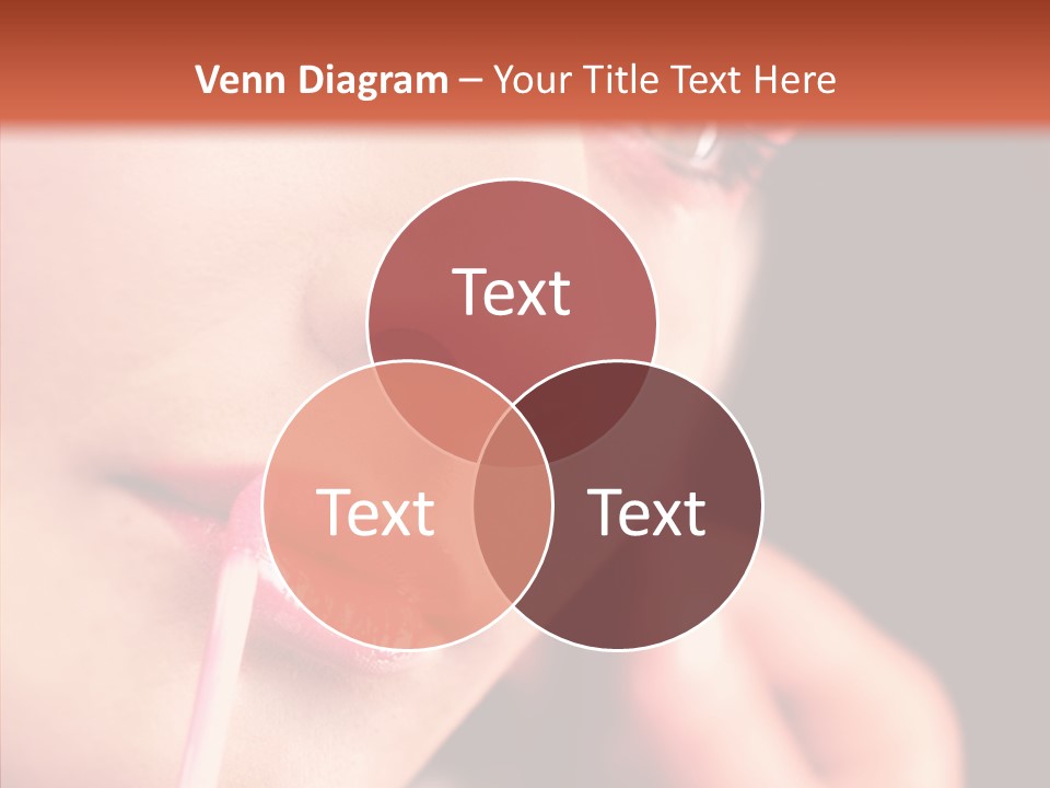 Color Mouth Eyebrow PowerPoint Template