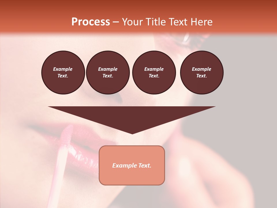 Color Mouth Eyebrow PowerPoint Template