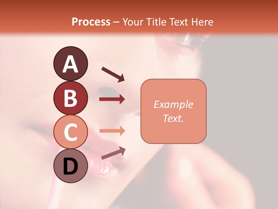 Color Mouth Eyebrow PowerPoint Template