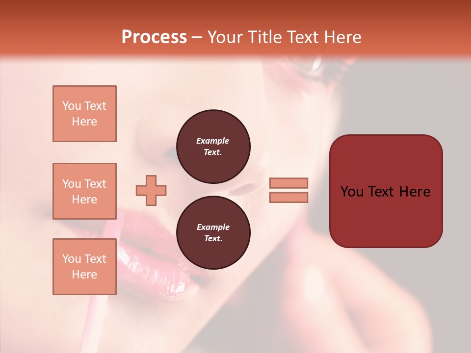 Color Mouth Eyebrow PowerPoint Template