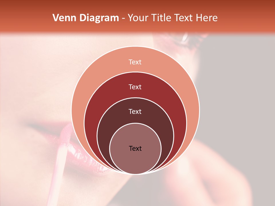 Color Mouth Eyebrow PowerPoint Template