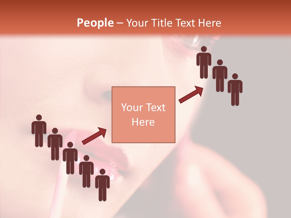 Color Mouth Eyebrow PowerPoint Template