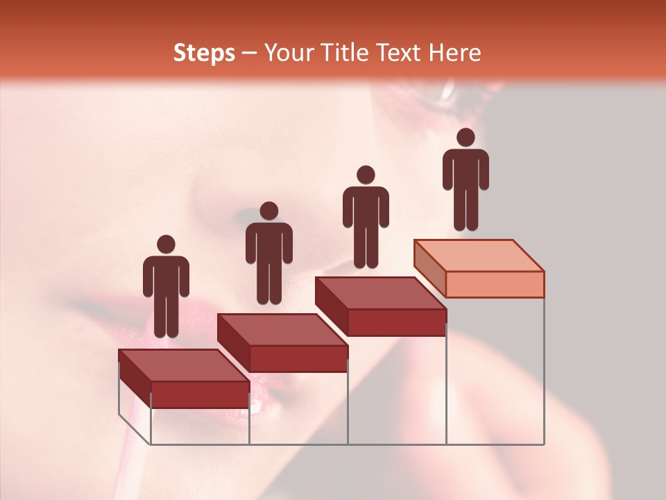 Color Mouth Eyebrow PowerPoint Template