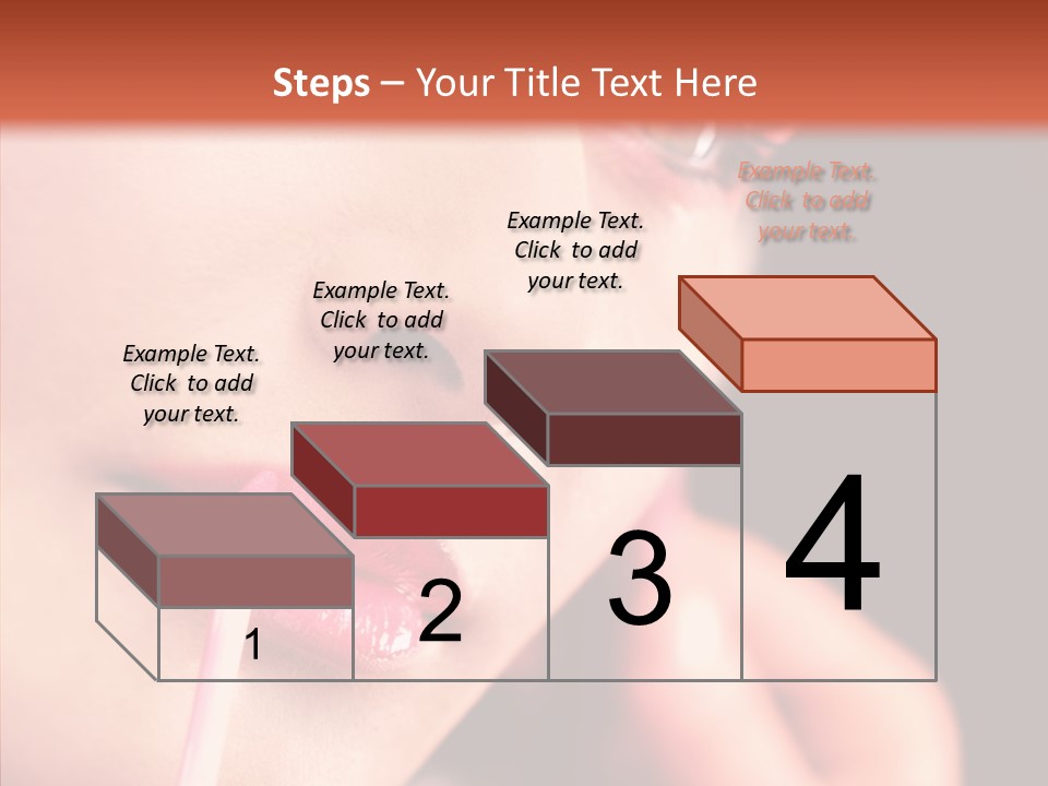 Color Mouth Eyebrow PowerPoint Template