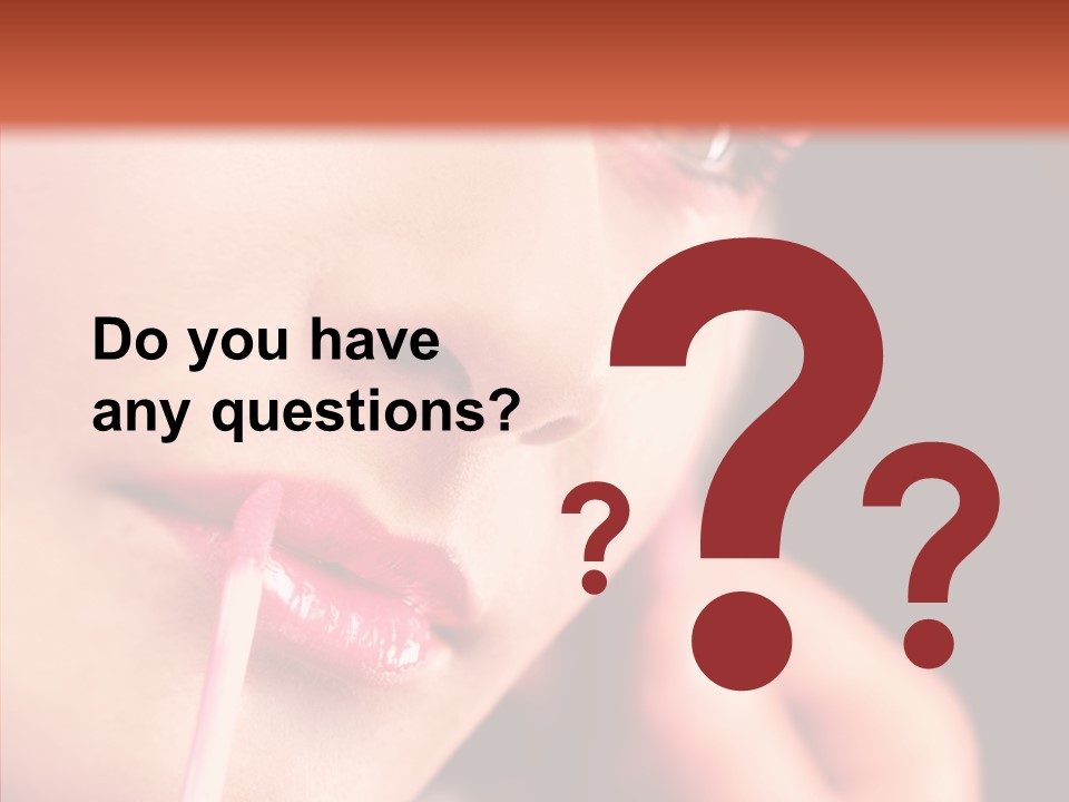 Color Mouth Eyebrow PowerPoint Template