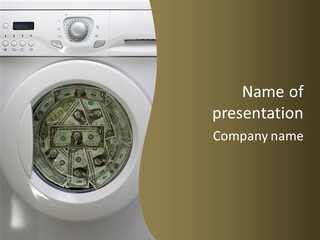 Forbidden Pecuniary Laundry PowerPoint Template