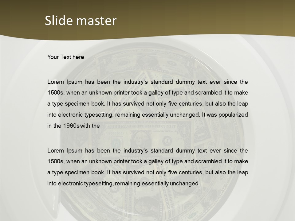 Forbidden Pecuniary Laundry PowerPoint Template