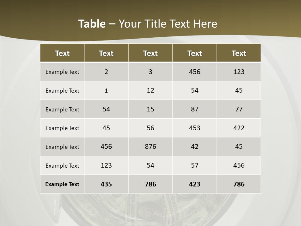 Forbidden Pecuniary Laundry PowerPoint Template