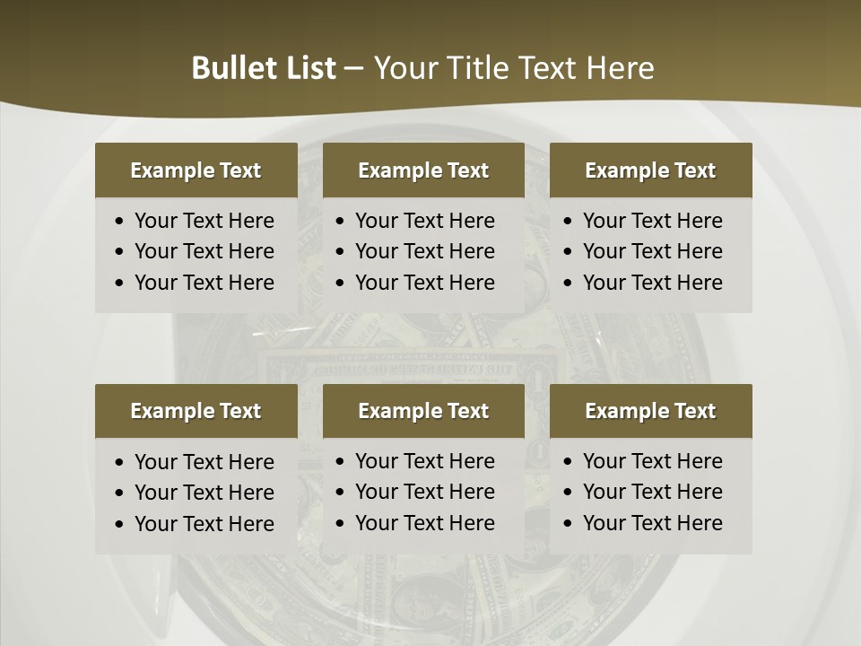 Forbidden Pecuniary Laundry PowerPoint Template
