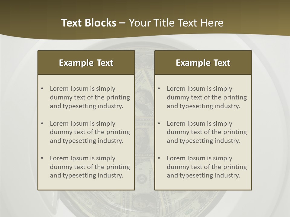 Forbidden Pecuniary Laundry PowerPoint Template