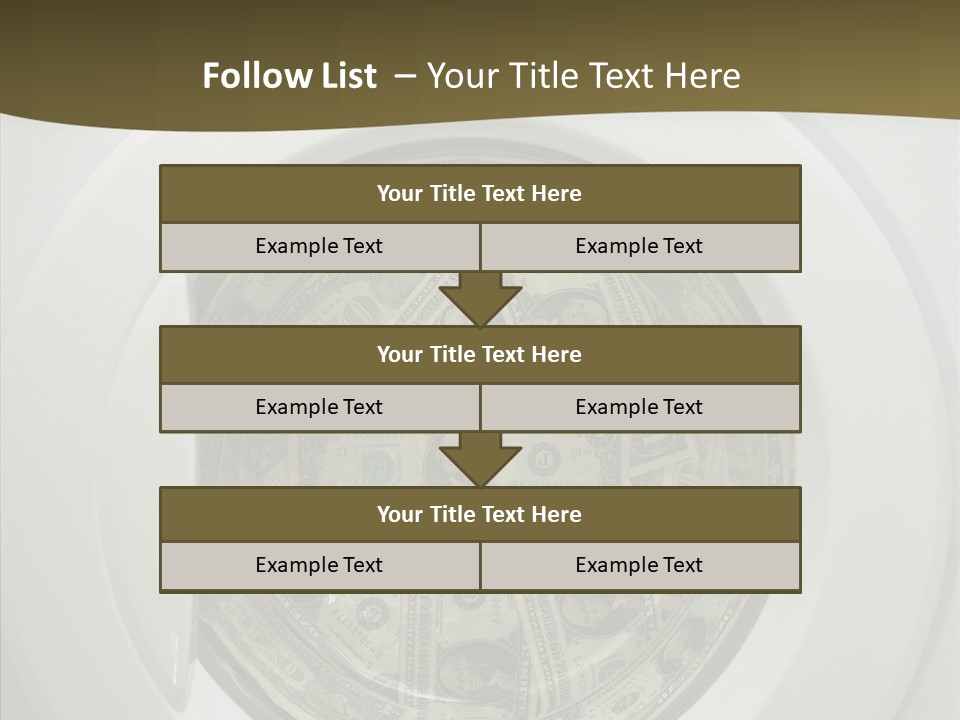 Forbidden Pecuniary Laundry PowerPoint Template