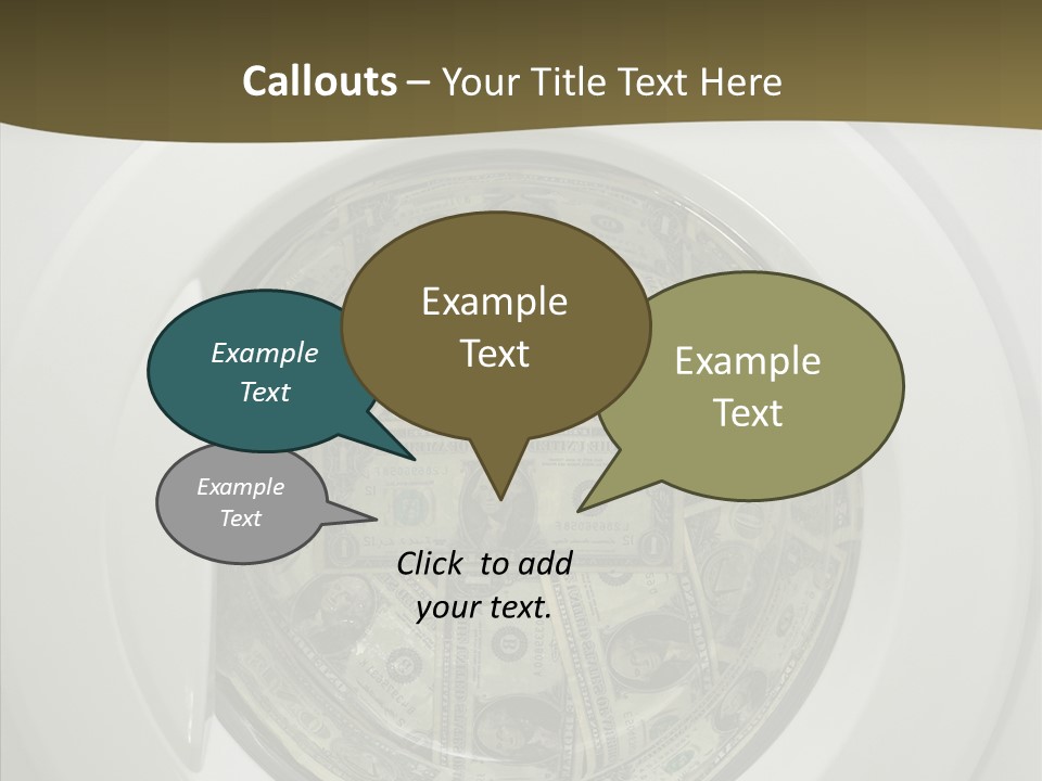 Forbidden Pecuniary Laundry PowerPoint Template