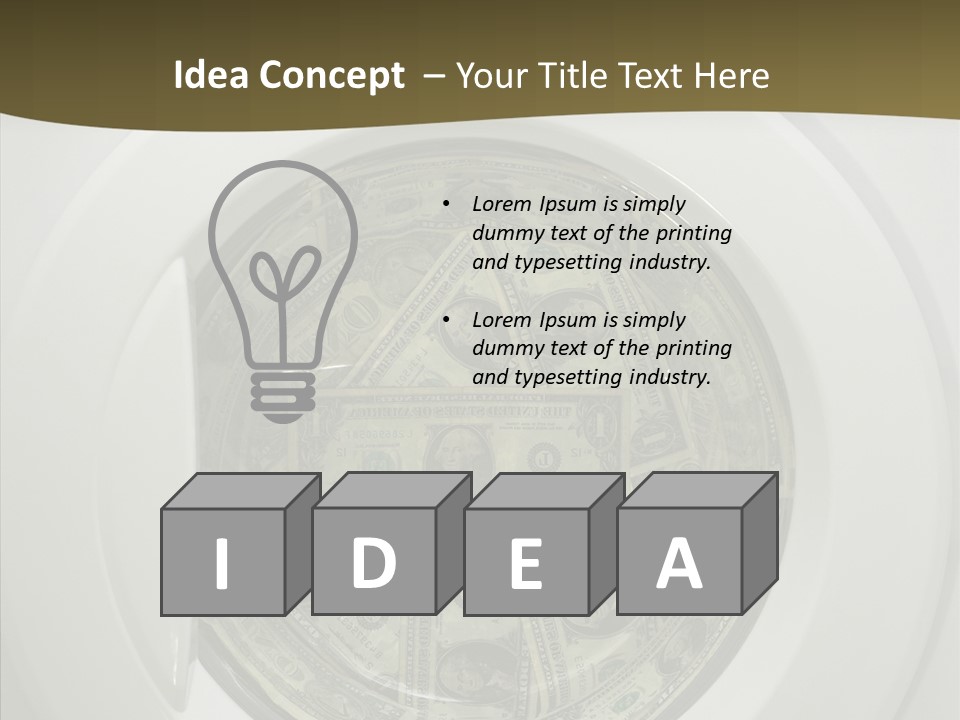 Forbidden Pecuniary Laundry PowerPoint Template