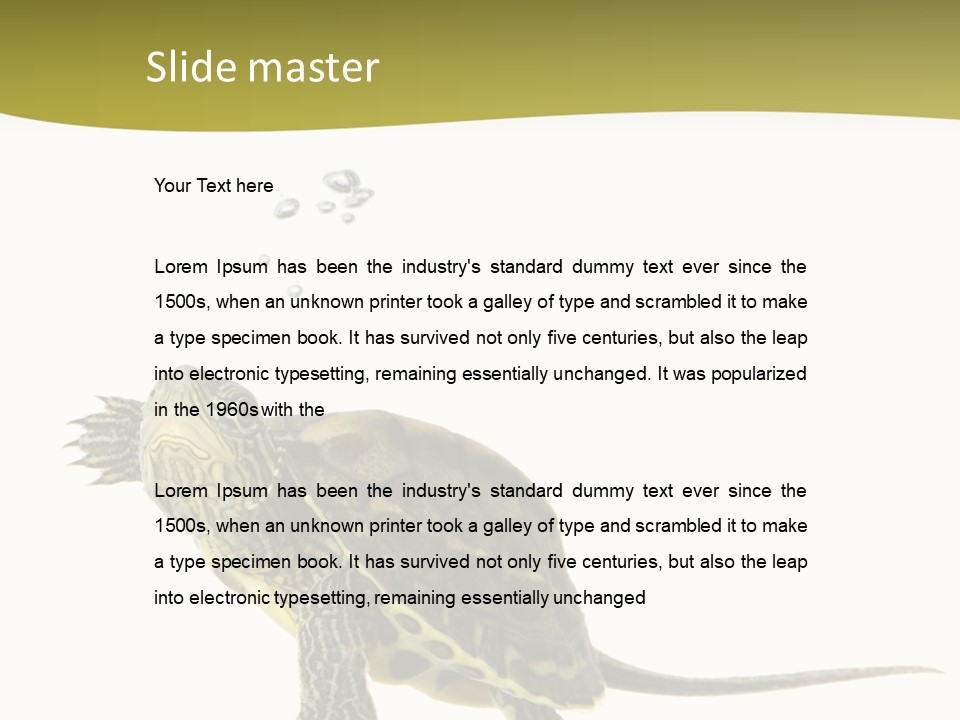 Fin Fluid Freshness PowerPoint Template