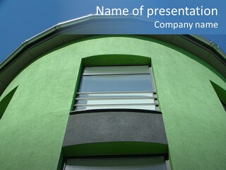 Wall High Exterior PowerPoint Template